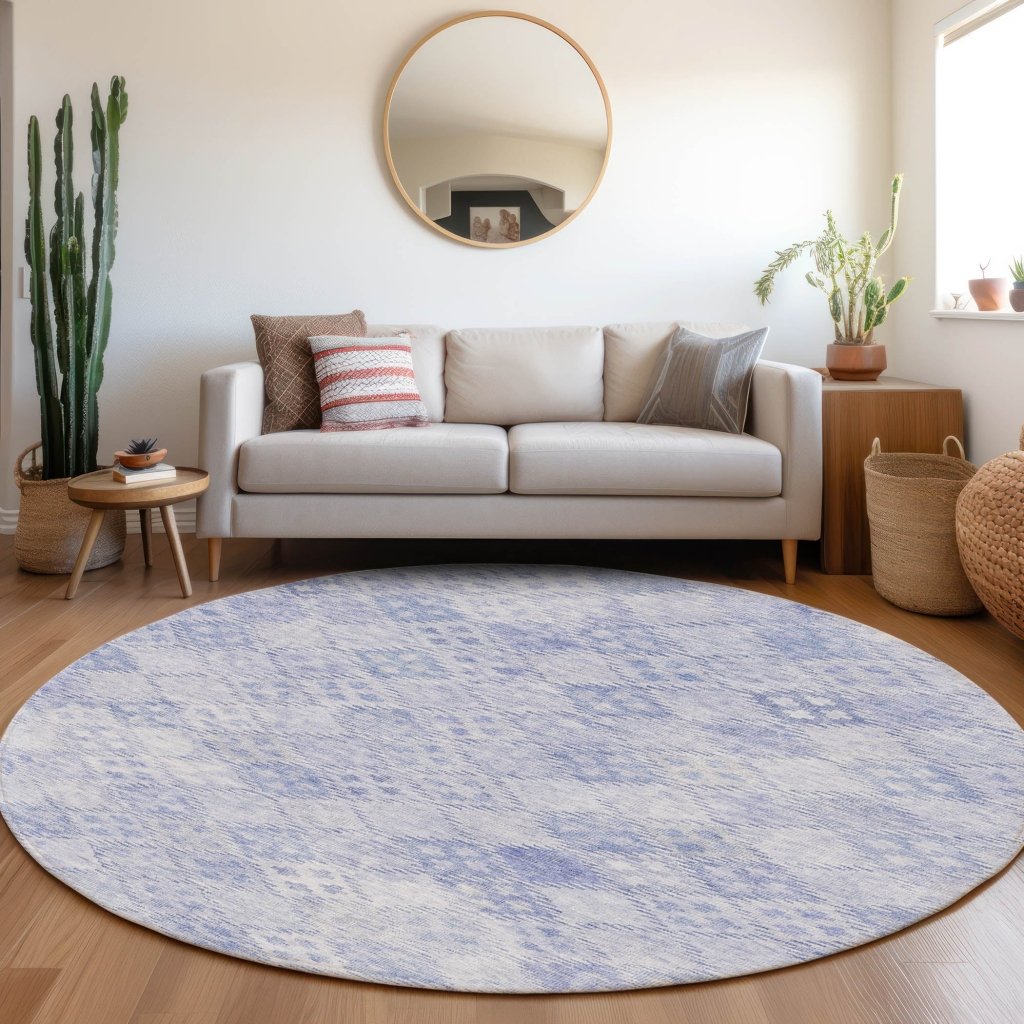 LOOMLAN Rugs Kharma Sky Washable Indoor-Outdoor Rug