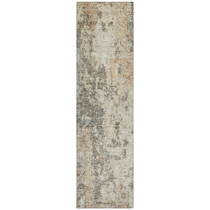 LOOMLAN Rugs Kheira Orange Washable Indoor-Outdoor Rug