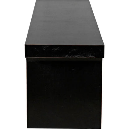 Noir Kir Backless Wooden Dining Bench