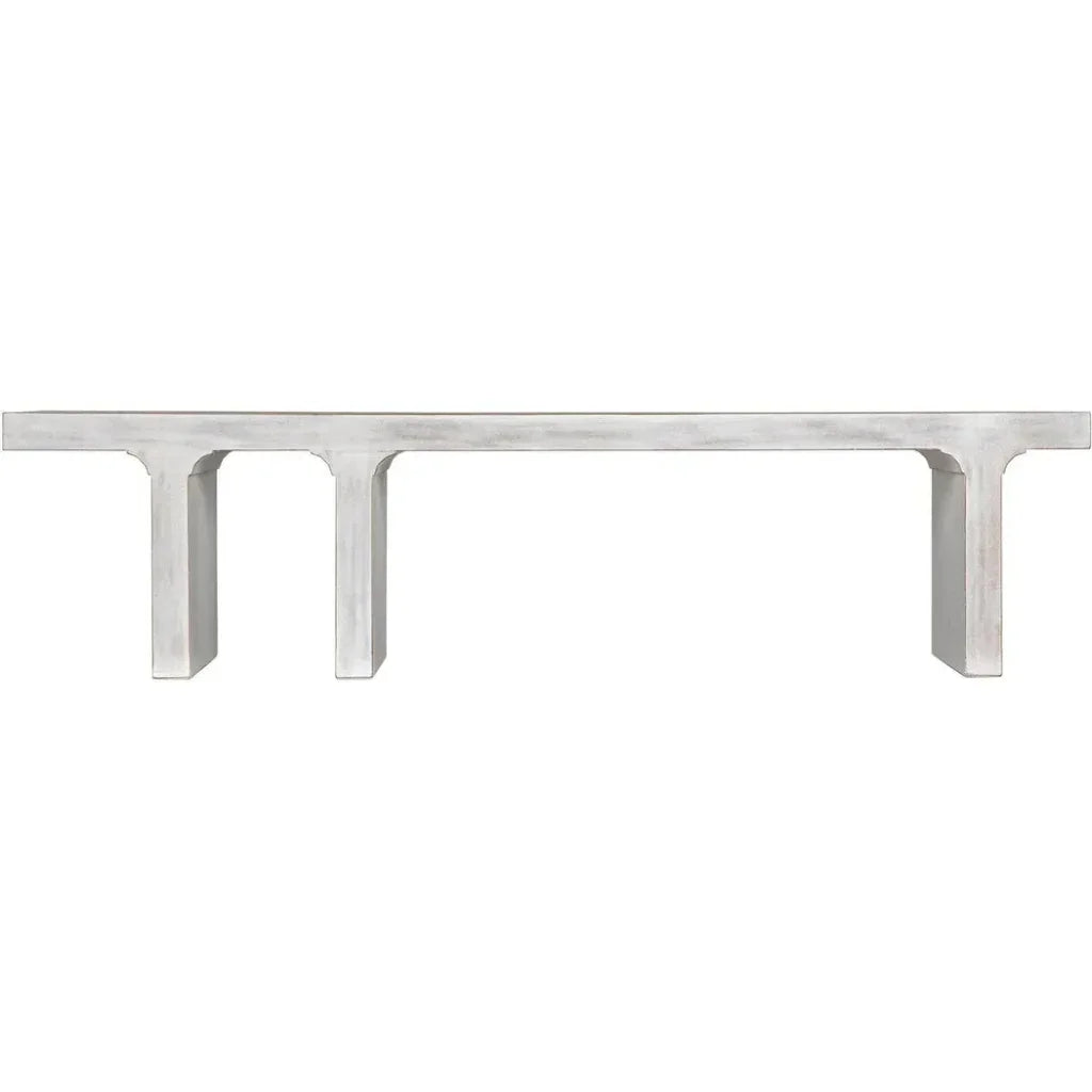 Noir Kir Backless Wooden Dining Bench