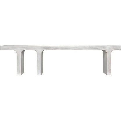 Noir Kir Backless Wooden Dining Bench