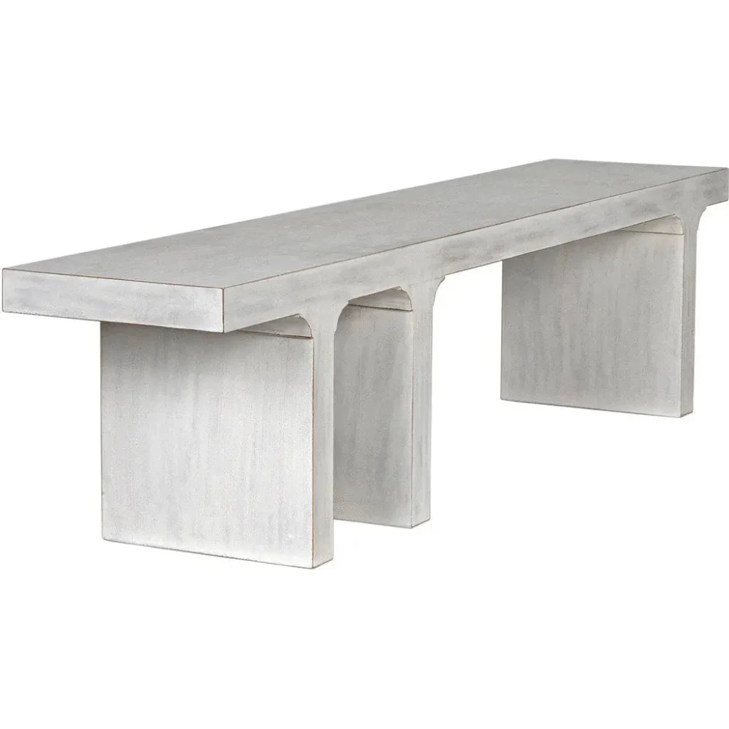 Noir Kir Backless Wooden Dining Bench