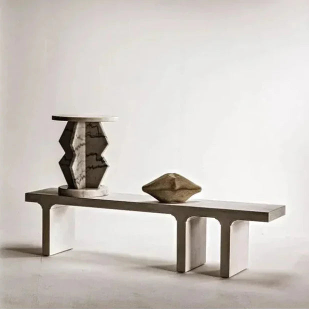 Noir Kir Backless Wooden Dining Bench