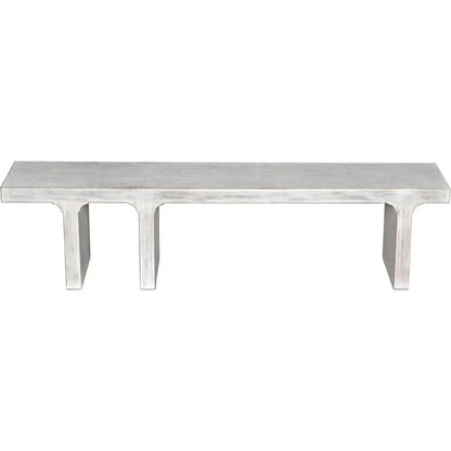 Noir Kir Backless Wooden Dining Bench