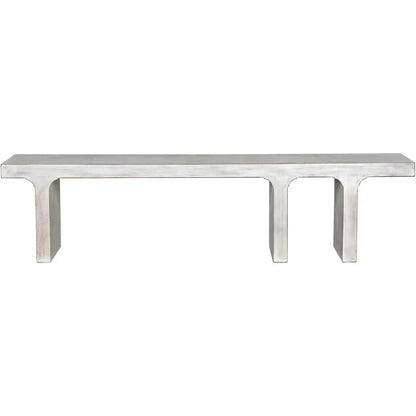 Noir Kir Backless Wooden Dining Bench