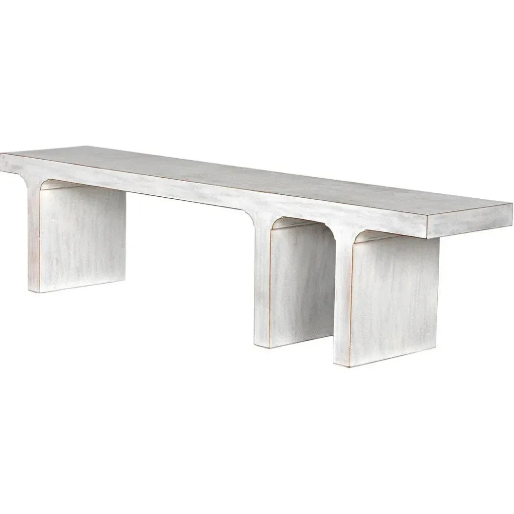 Noir Kir Backless Wooden Dining Bench