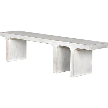 Noir Kir Backless Wooden Dining Bench