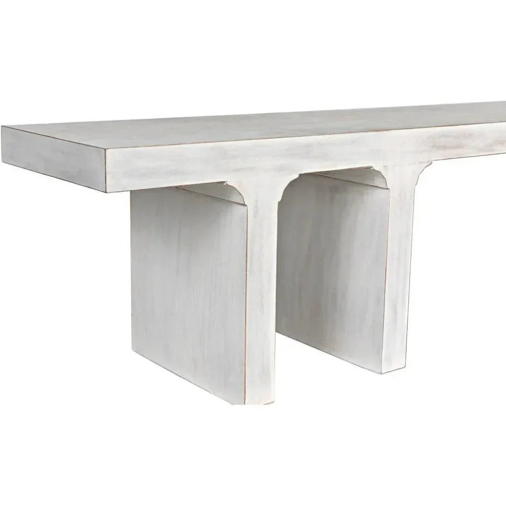 Noir Kir Backless Wooden Dining Bench