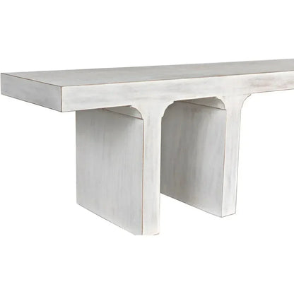 Noir Kir Backless Wooden Dining Bench