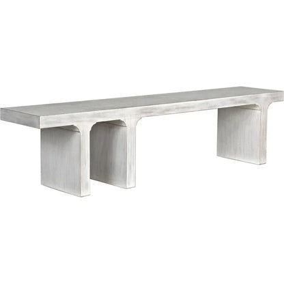 Noir Kir Backless Wooden Dining Bench