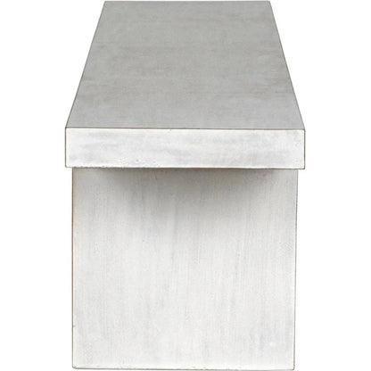 Noir Kir Backless Wooden Dining Bench