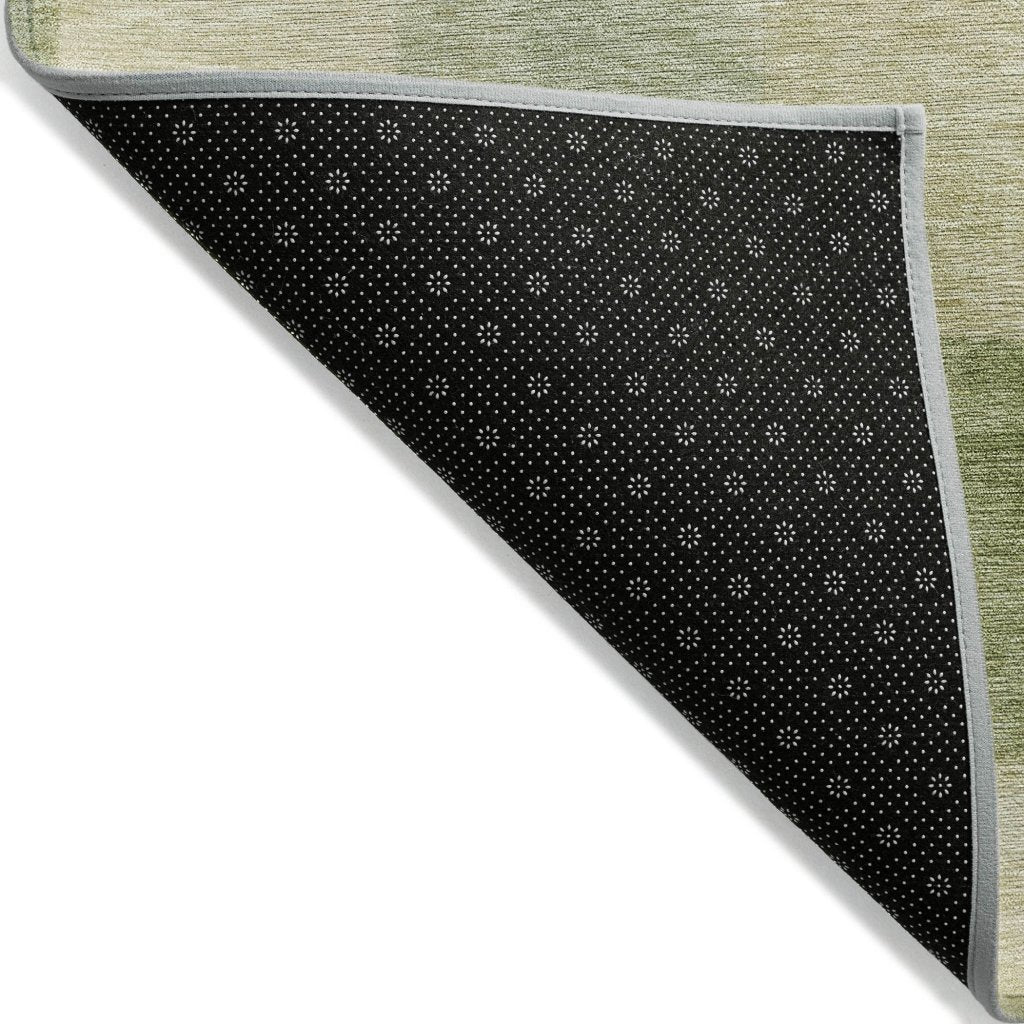 LOOMLAN Rugs Kiva Green Washable Indoor-Outdoor Rug