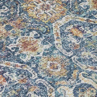 LOOMLAN Rugs Knotra Blue Washable Indoor-Outdoor Rug