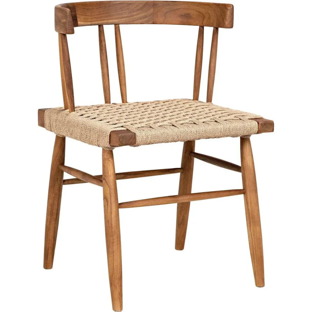 Noir Knox Solid Wood Side Chair