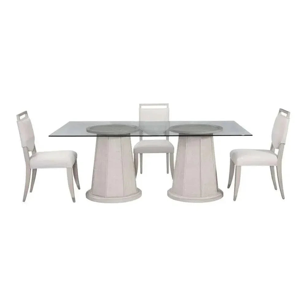 Korey Performance Fabric Armless Dining Chair 2PC - LOOMLAN - Bassett Mirror - Dining Chairs