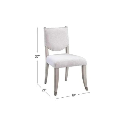Korey Performance Fabric Armless Dining Chair 2PC - LOOMLAN - Bassett Mirror - Dining Chairs