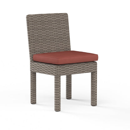 Coronado Sunbrella Upholstered Armless Outdoor Dining Chair (Set of 2)