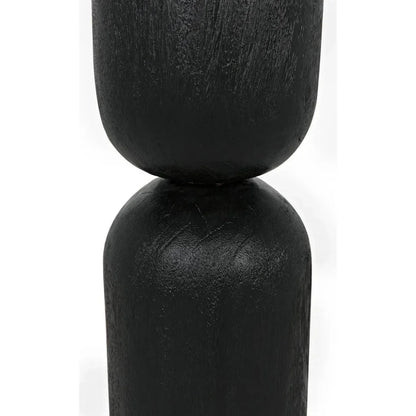 Noir Kudoro Black Marble Round Side Table