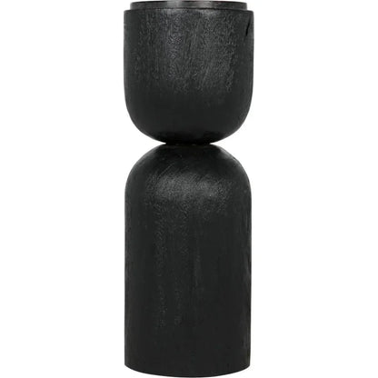 Noir Kudoro Black Marble Round Side Table