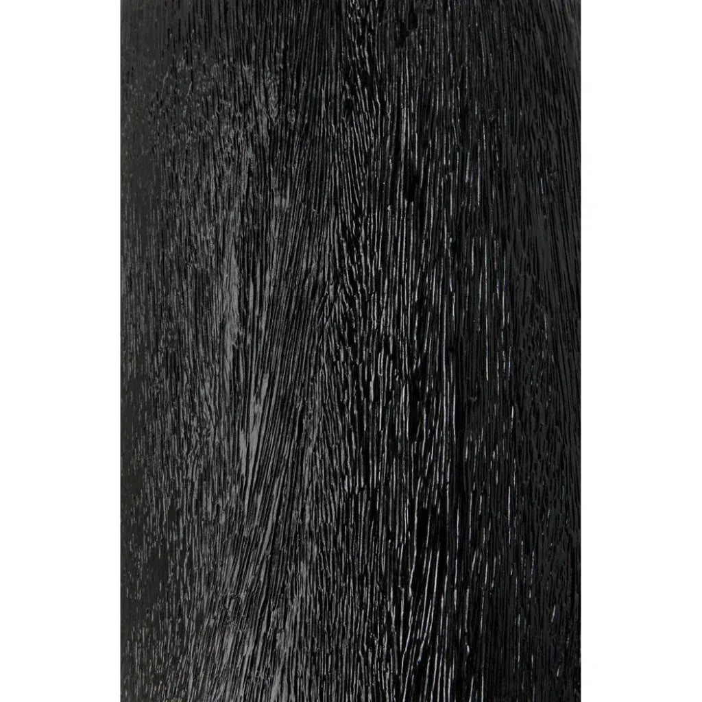 Noir Kudoro Black Marble Round Side Table