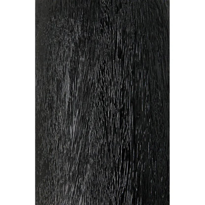 Noir Kudoro Black Marble Round Side Table