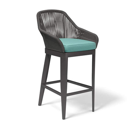 Milano Sunbrella Upholstered Weatherproof Elegance Outdoor Bar Stool