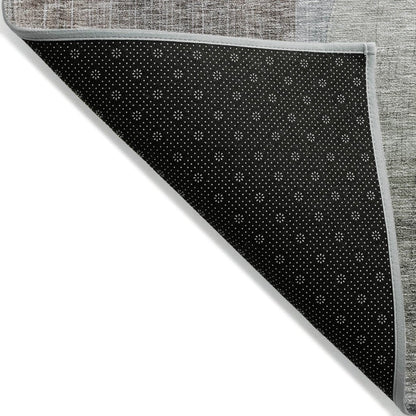 LOOMLAN Rugs Kyra Brown Washable Indoor-Outdoor Rug
