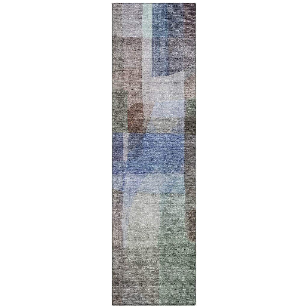 LOOMLAN Rugs Kyra Brown Washable Indoor-Outdoor Rug