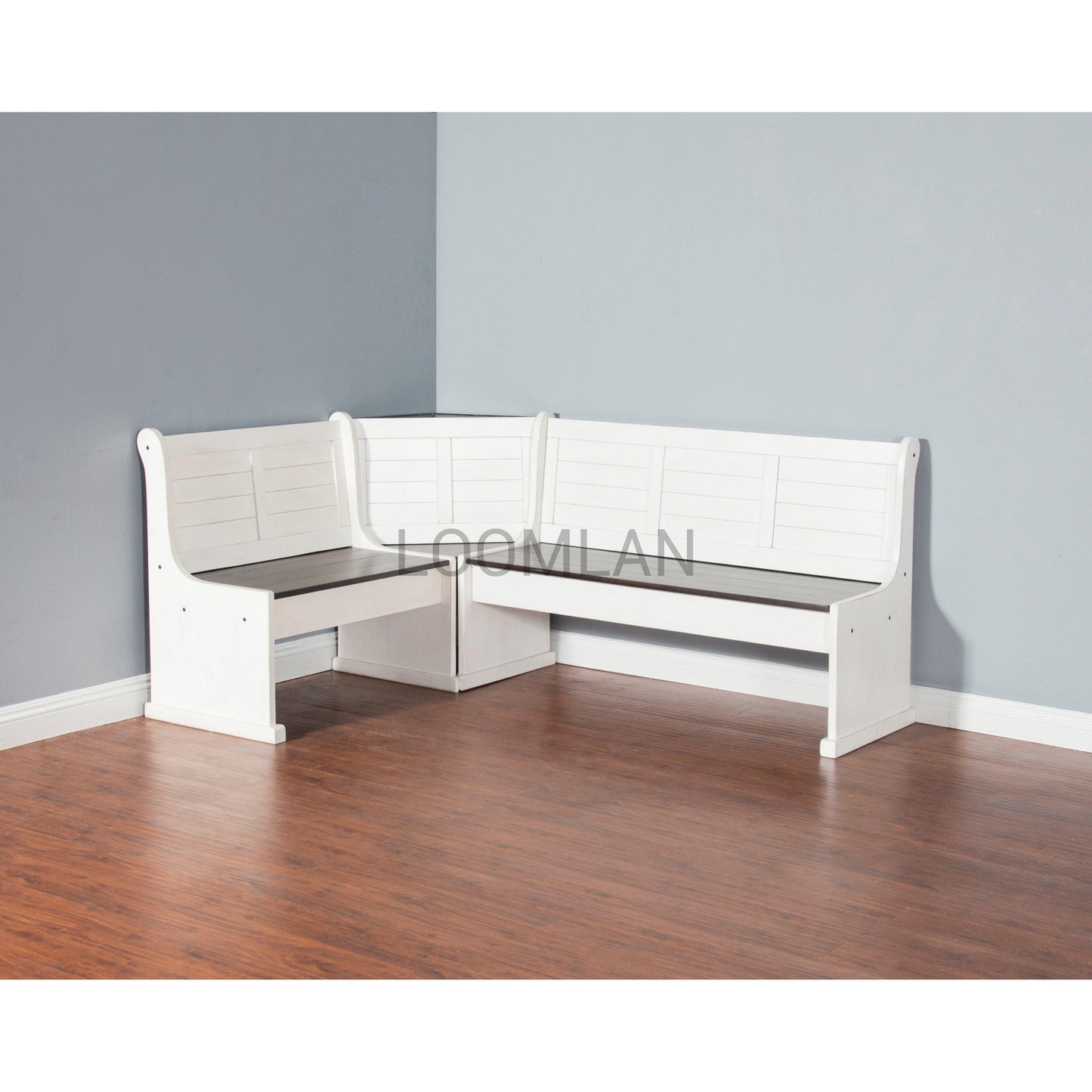 l shaped dining bench with back