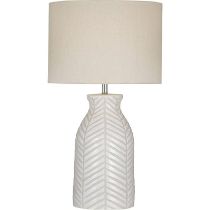 Sabrina Terracotta Cream Table Lamp