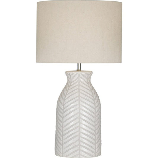 Sabrina Terracotta Cream Table Lamp