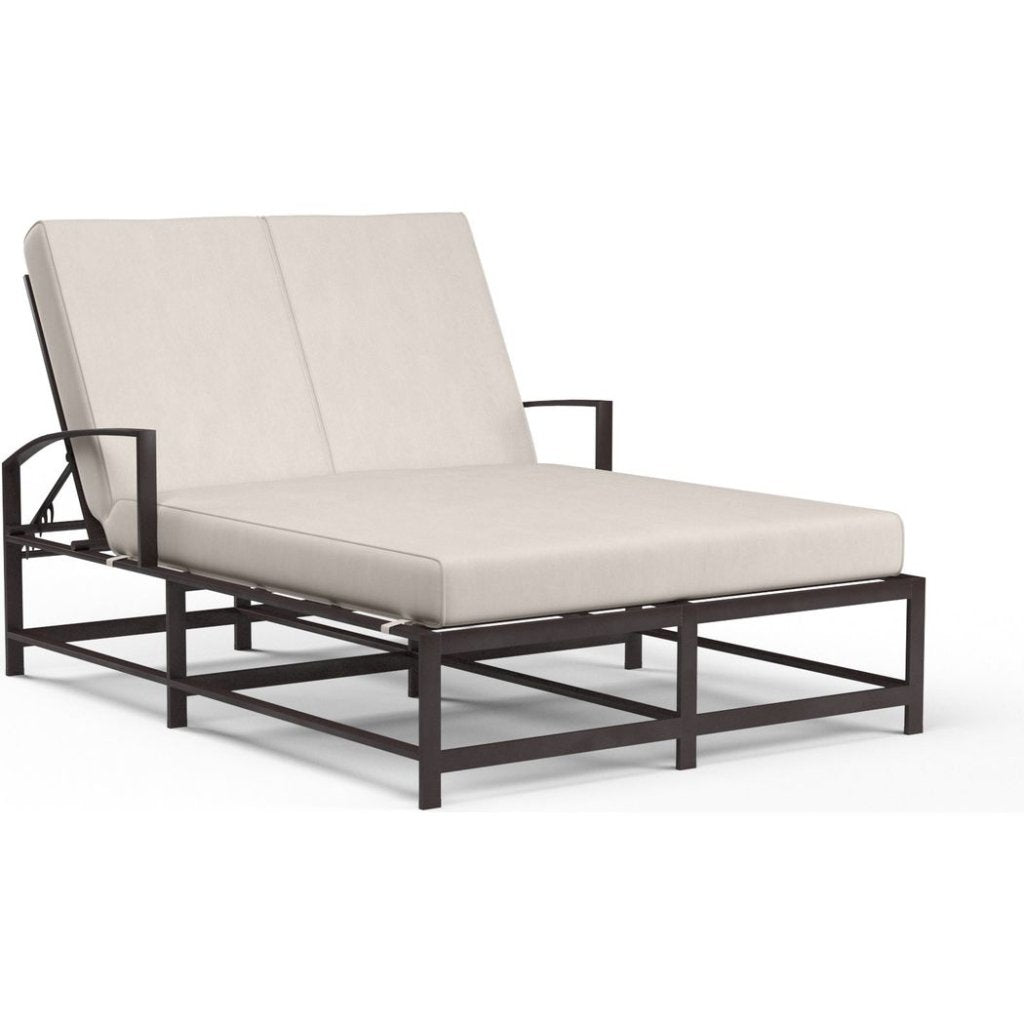 La Jolla Sunbrella Double Outdoor Chaise - LOOMLAN - Sunset West - Outdoor Chaises