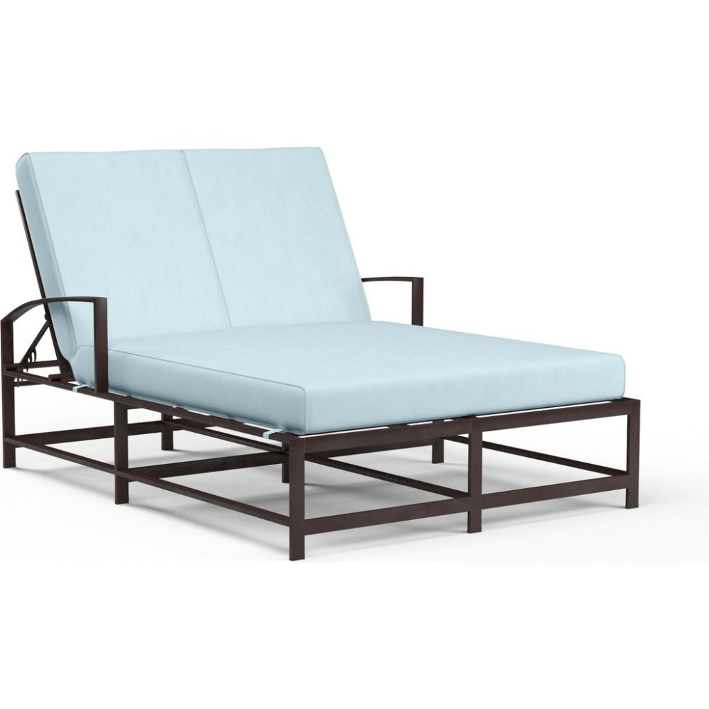La Jolla Sunbrella Double Outdoor Chaise - LOOMLAN - Sunset West - Outdoor Chaises