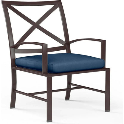 La Jolla Sunbrella Outdoor Dining Chair 2PC - LOOMLAN - Sunset West - Outdoor Dining Chairs