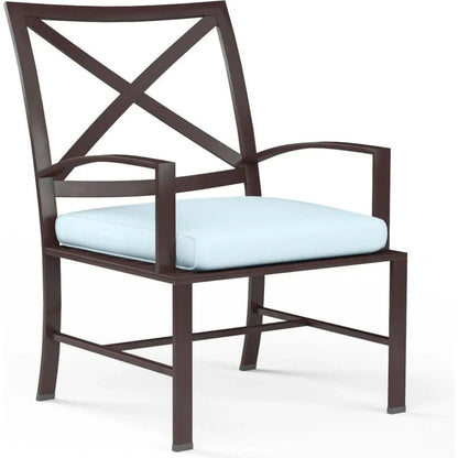 La Jolla Sunbrella Outdoor Dining Chair 2PC - LOOMLAN - Sunset West - Outdoor Dining Chairs