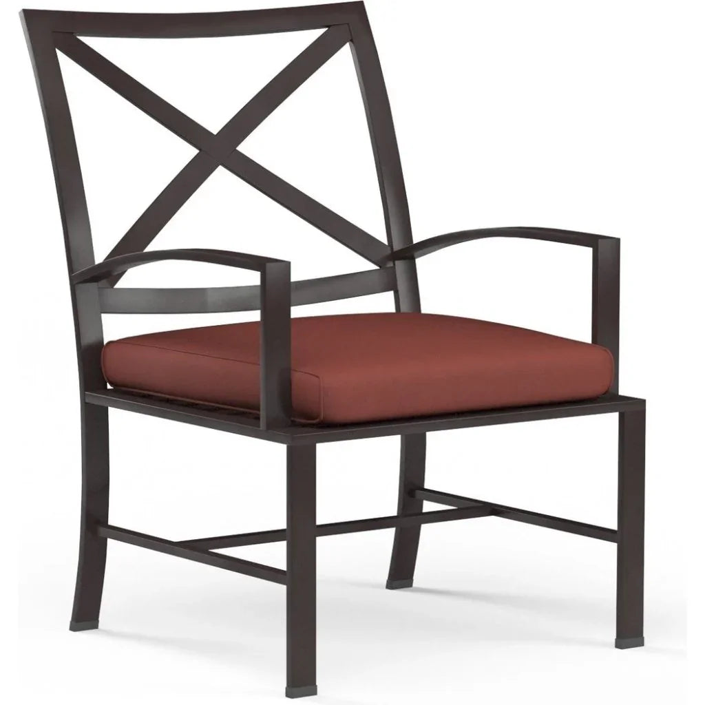 La Jolla Sunbrella Outdoor Dining Chair 2PC - LOOMLAN - Sunset West - Outdoor Dining Chairs