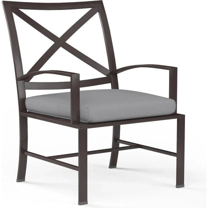 La Jolla Sunbrella Outdoor Dining Chair 2PC - LOOMLAN - Sunset West - Outdoor Dining Chairs