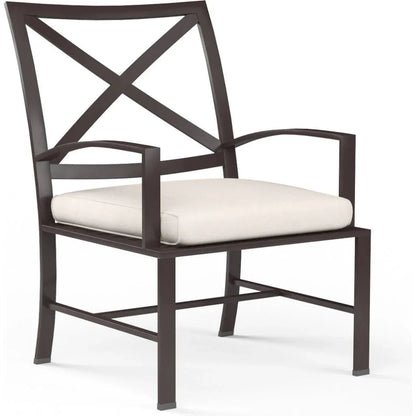 La Jolla Sunbrella Outdoor Dining Chair 2PC - LOOMLAN - Sunset West - Outdoor Dining Chairs