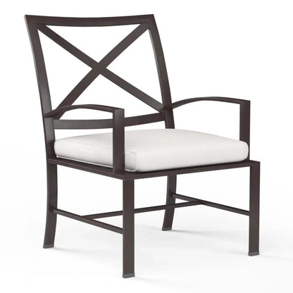 La Jolla Sunbrella Outdoor Dining Chair 2PC - LOOMLAN - Sunset West - Outdoor Dining Chairs