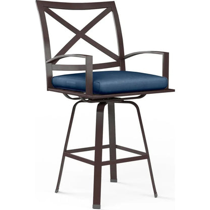 La Jolla Sunbrella Swivel Outdoor Barstool