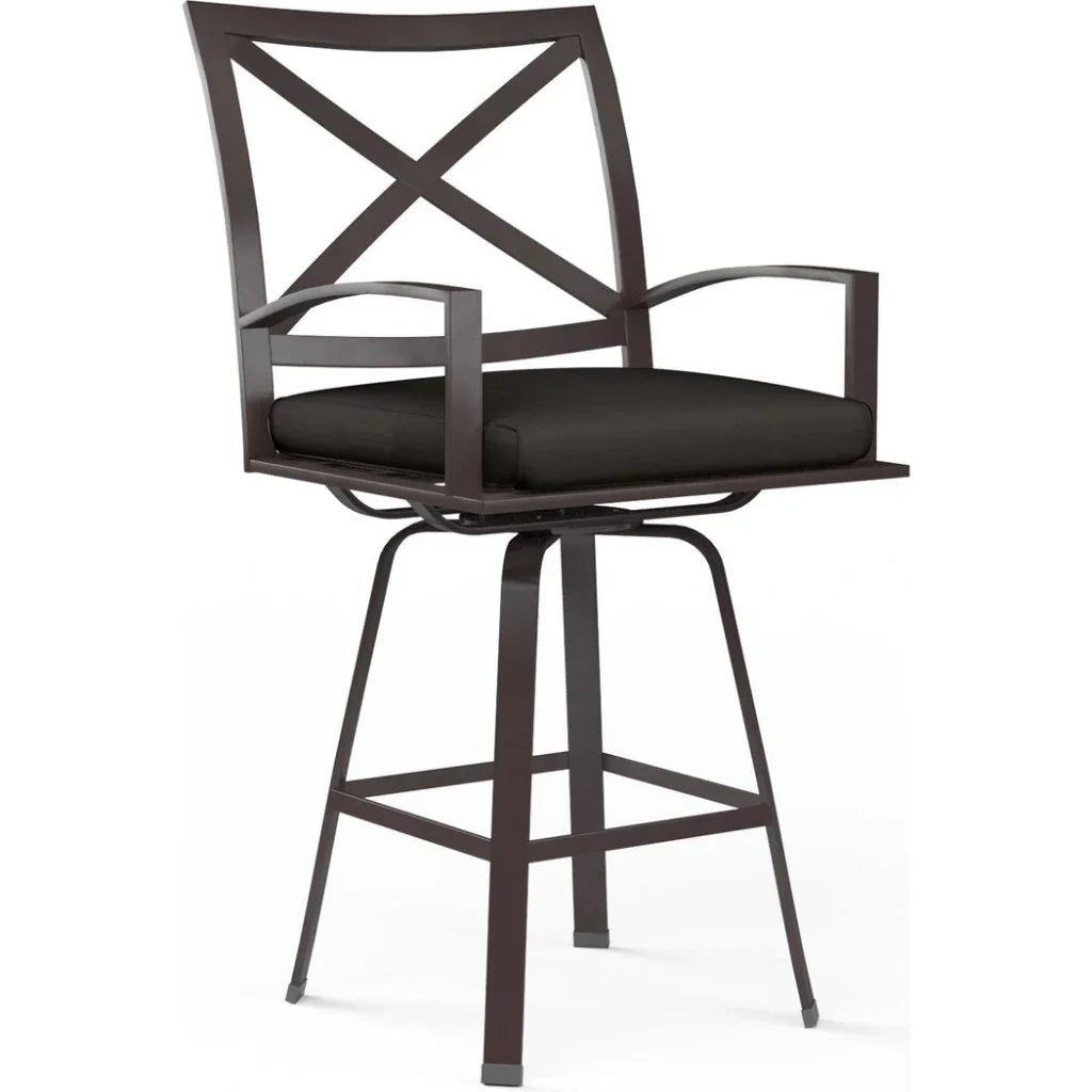 La Jolla Sunbrella Swivel Outdoor Barstool