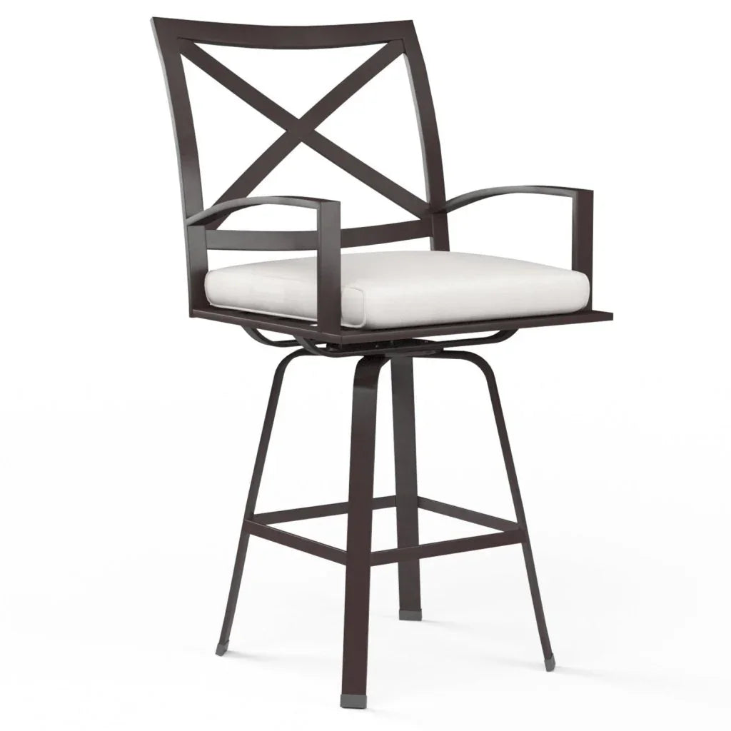 La Jolla Sunbrella Swivel Outdoor Barstool