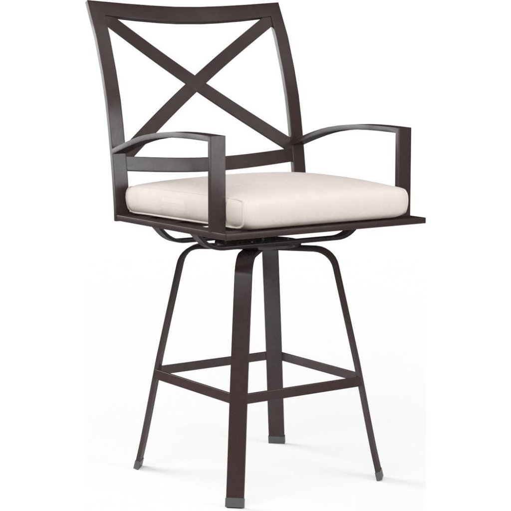 La Jolla Swivel Outdoor Counter Stool - LOOMLAN - Sunset West - Outdoor Counter Stools