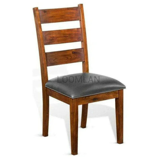 Sunny D Ladderback Chair Cushioned Seat Set Of 2