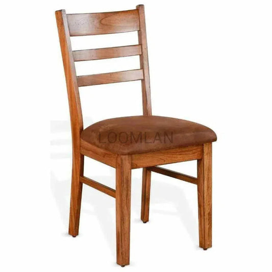 Sunny D Ladderback Chair with Cushion Seat Set Of 2
