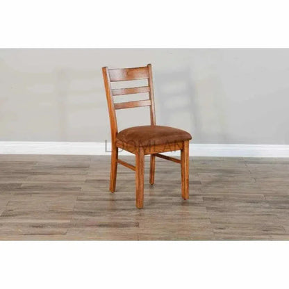 Ladderback Chair with Cushion Seat Set - LOOMLAN - Sunny D - Dining Chairs