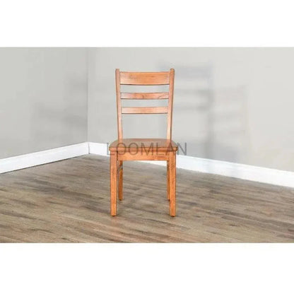Ladderback Chair with Wood Seat Set - LOOMLAN - Sunny D - Dining Chairs