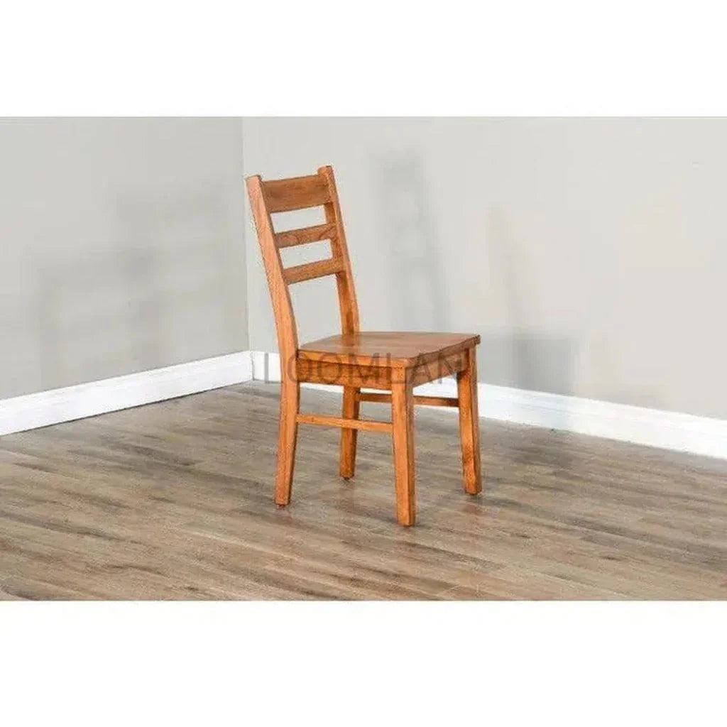 Ladderback Chair with Wood Seat Set - LOOMLAN - Sunny D - Dining Chairs