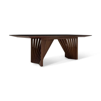 Urbia Laguna Glass Top Rectangular Dining Table