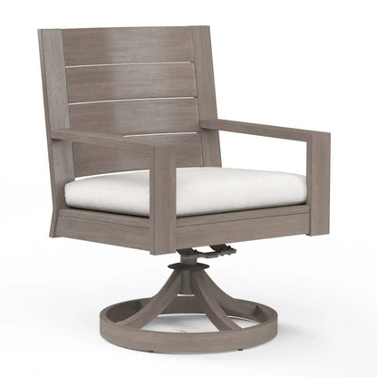 Laguna Swivel Outdoor Dining Chair 2PC - LOOMLAN - Sunset West - Outdoor Dining Chairs